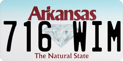 AR license plate 716WIM