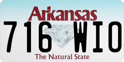 AR license plate 716WIO