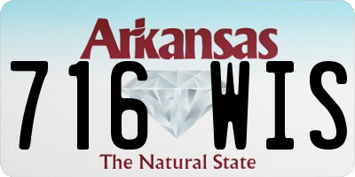 AR license plate 716WIS