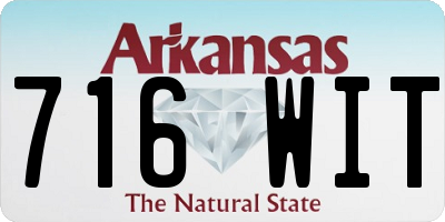 AR license plate 716WIT
