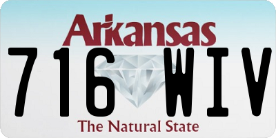 AR license plate 716WIV
