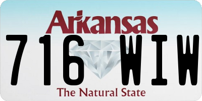AR license plate 716WIW