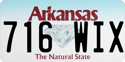 AR license plate 716WIX