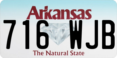 AR license plate 716WJB
