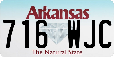 AR license plate 716WJC