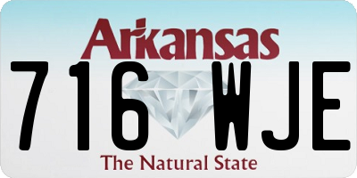 AR license plate 716WJE