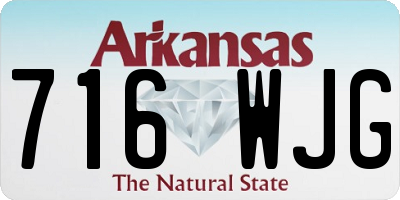 AR license plate 716WJG