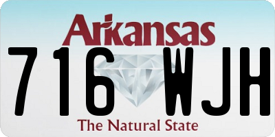 AR license plate 716WJH
