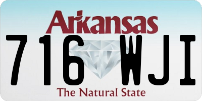 AR license plate 716WJI
