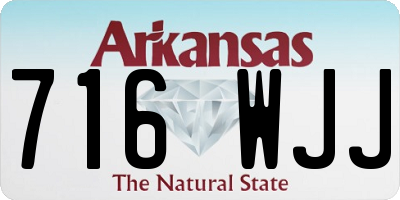 AR license plate 716WJJ
