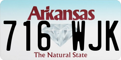 AR license plate 716WJK