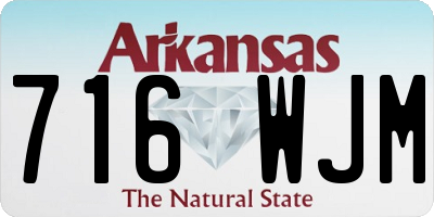 AR license plate 716WJM