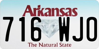 AR license plate 716WJO