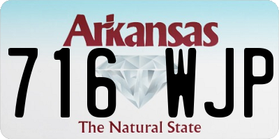 AR license plate 716WJP