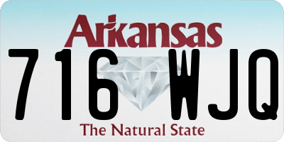 AR license plate 716WJQ
