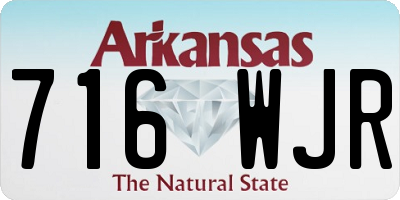 AR license plate 716WJR