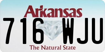 AR license plate 716WJU