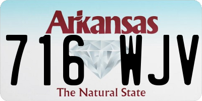 AR license plate 716WJV