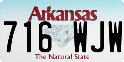 AR license plate 716WJW