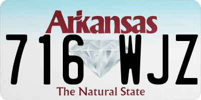AR license plate 716WJZ