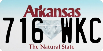 AR license plate 716WKC