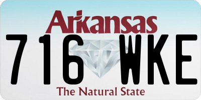 AR license plate 716WKE