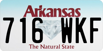 AR license plate 716WKF