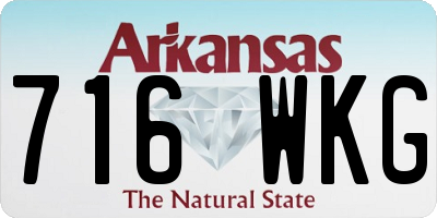 AR license plate 716WKG