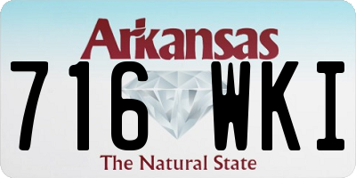 AR license plate 716WKI