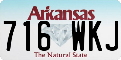 AR license plate 716WKJ