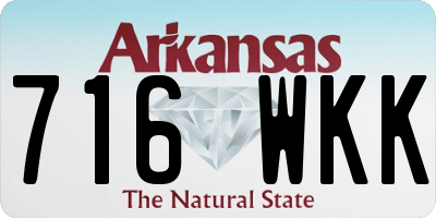 AR license plate 716WKK