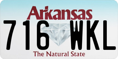 AR license plate 716WKL