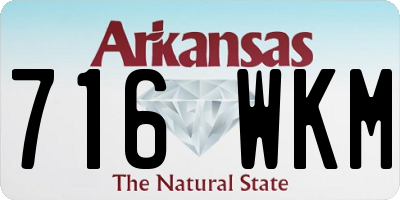 AR license plate 716WKM