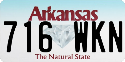 AR license plate 716WKN