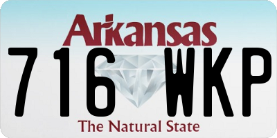 AR license plate 716WKP