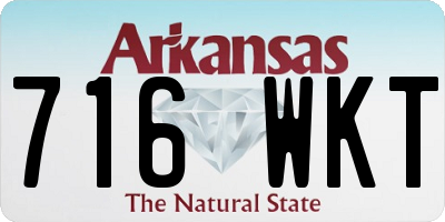 AR license plate 716WKT