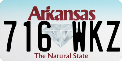 AR license plate 716WKZ