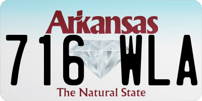 AR license plate 716WLA