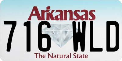 AR license plate 716WLD