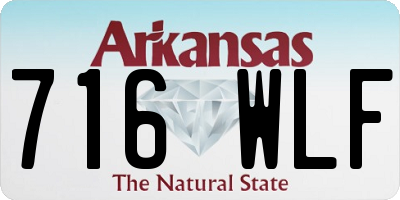 AR license plate 716WLF