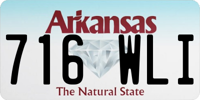 AR license plate 716WLI