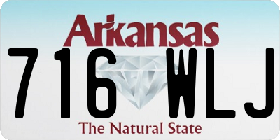 AR license plate 716WLJ