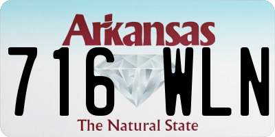 AR license plate 716WLN