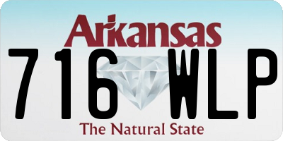 AR license plate 716WLP