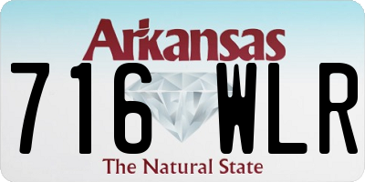 AR license plate 716WLR