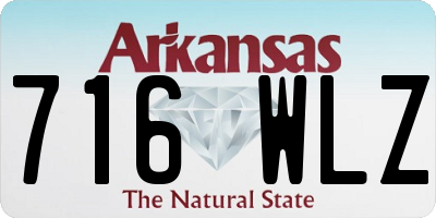 AR license plate 716WLZ