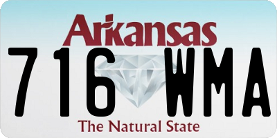 AR license plate 716WMA