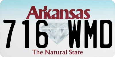 AR license plate 716WMD