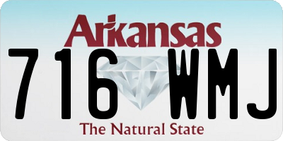 AR license plate 716WMJ