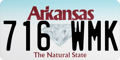 AR license plate 716WMK